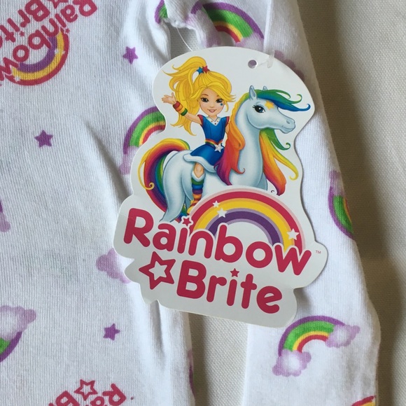 Rainbow Brite shirt Long John Top Size 3T. It's NEW 100% Cotton Pajama Top. - Picture 3 of 8